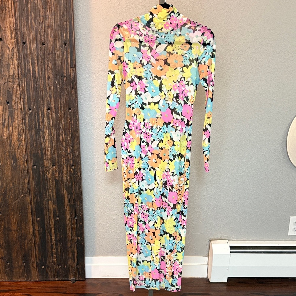 Floral Long Sleeve Maxi Dress
